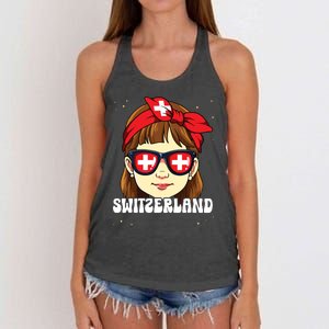 Swiss Girl Switzerland Women's Knotted Racerback Tank