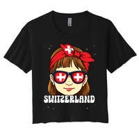 Swiss Girl Switzerland Women's Crop Top Tee