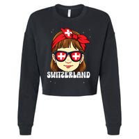 Swiss Girl Switzerland Cropped Pullover Crew