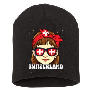 Swiss Girl Switzerland Short Acrylic Beanie