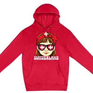 Swiss Girl Switzerland Premium Pullover Hoodie