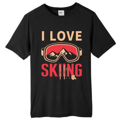 Ski Gift Skiing And Ski Lover Gift Tall Fusion ChromaSoft Performance T-Shirt