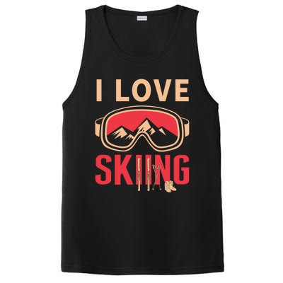 Ski Gift Skiing And Ski Lover Gift PosiCharge Competitor Tank