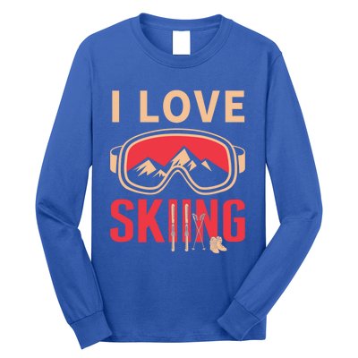 Ski Gift Skiing And Ski Lover Gift Long Sleeve Shirt