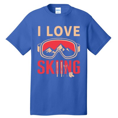 Ski Gift Skiing And Ski Lover Gift Tall T-Shirt