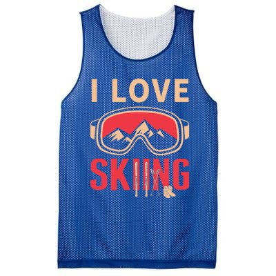 Ski Gift Skiing And Ski Lover Gift Mesh Reversible Basketball Jersey Tank