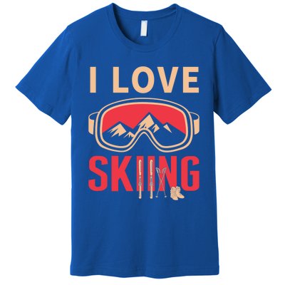 Ski Gift Skiing And Ski Lover Gift Premium T-Shirt