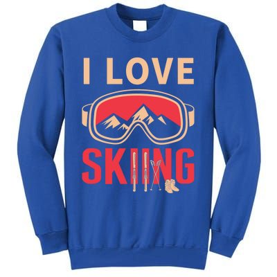 Ski Gift Skiing And Ski Lover Gift Tall Sweatshirt