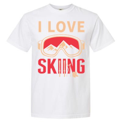 Ski Gift Skiing And Ski Lover Gift Garment-Dyed Heavyweight T-Shirt