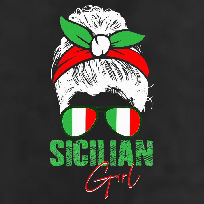 Sicilian Girl Sicily 7 Panel Mesh Trucker Snapback Hat