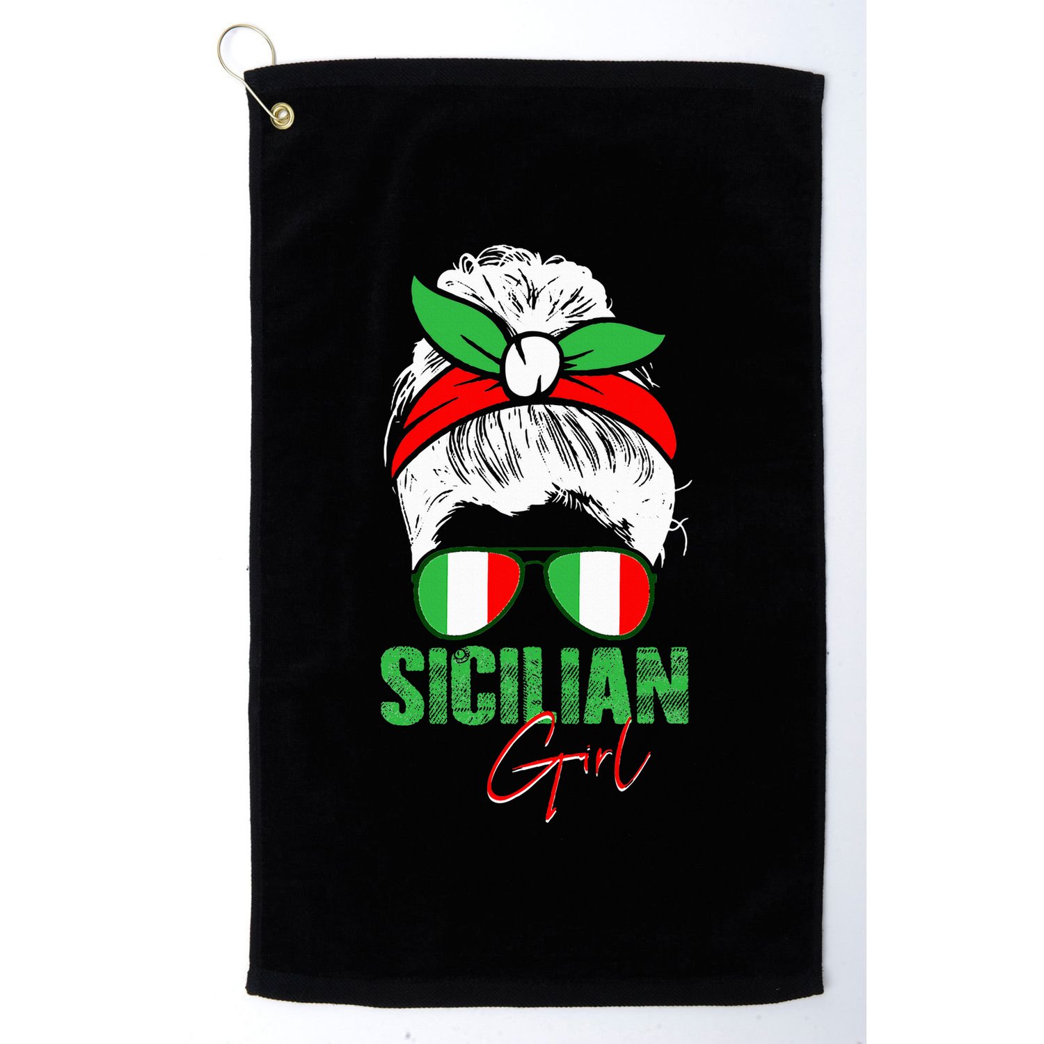 Sicilian Girl Sicily Golf Towel