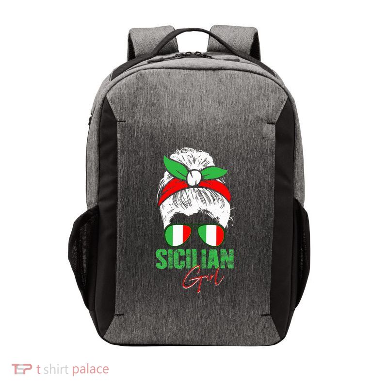 Sicilian Girl Sicily Vector Backpack