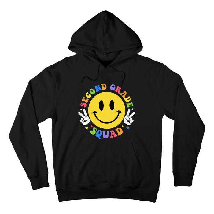 Second Grade Squad Back To School Retro 2nd Grade Teachers Tall Hoodie