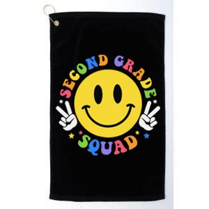 Second Grade Squad Back To School Retro 2nd Grade Teachers Platinum Collection Golf Towel