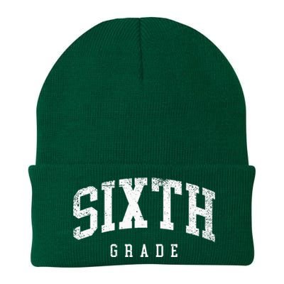 Sixth Grade Squad 6th Grade Team Retro First Day Of School Knit Cap Winter Beanie