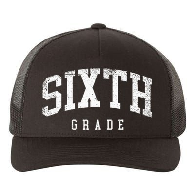 Sixth Grade Squad 6th Grade Team Retro First Day Of School Yupoong Adult 5-Panel Trucker Hat