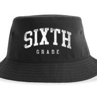 Sixth Grade Squad 6th Grade Team Retro First Day Of School Sustainable Bucket Hat