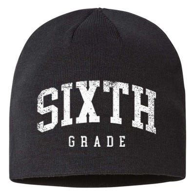 Sixth Grade Squad 6th Grade Team Retro First Day Of School Sustainable Beanie