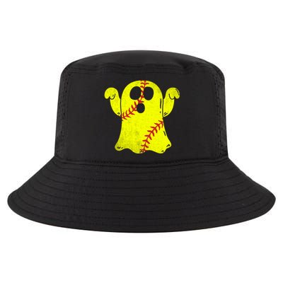 Softball Ghost Softball Lover Halloween Costume Cool Comfort Performance Bucket Hat