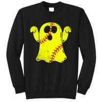 Softball Ghost Softball Lover Halloween Costume Sweatshirt