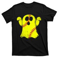 Softball Ghost Softball Lover Halloween Costume T-Shirt