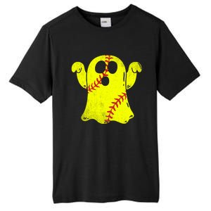 Softball Ghost Softball Lover Halloween Costume Tall Fusion ChromaSoft Performance T-Shirt