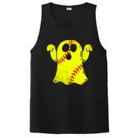 Softball Ghost Softball Lover Halloween Costume PosiCharge Competitor Tank