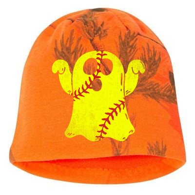 Softball Ghost Softball Lover Halloween Costume Kati - Camo Knit Beanie