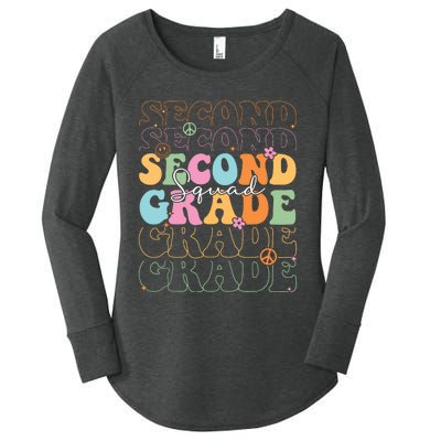 Second Grade Squad Student Teacher Gift Back To School Women's Perfect Tri Tunic Long Sleeve Shirt