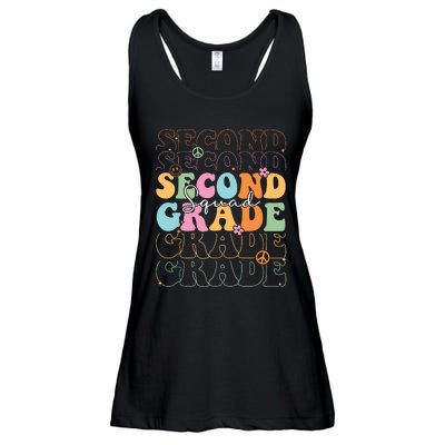 Second Grade Squad Student Teacher Gift Back To School Ladies Essential Flowy Tank