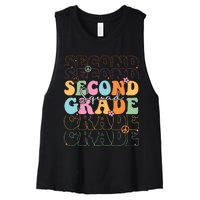 Second Grade Squad Student Teacher Gift Back To School Women's Racerback Cropped Tank