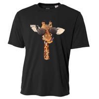 Sunglasses Giraffe Cooling Performance Crew T-Shirt