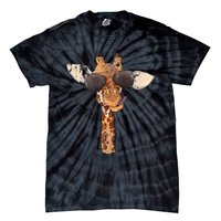 Sunglasses Giraffe Tie-Dye T-Shirt