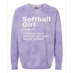 SOFTBALL GIRL Colorblast Crewneck Sweatshirt