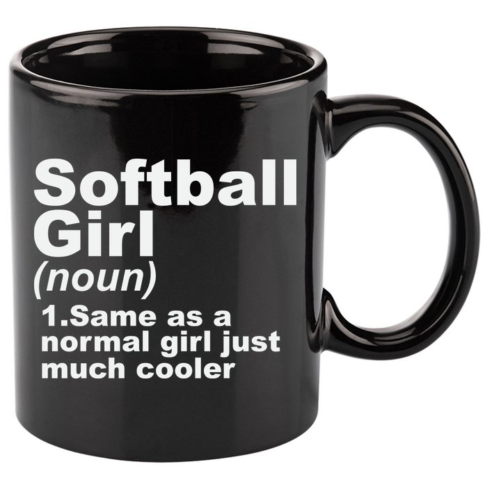 SOFTBALL GIRL 11oz C Handle Ceramic Mug