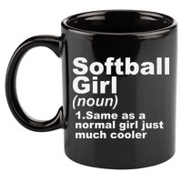 SOFTBALL GIRL 11oz C Handle Ceramic Mug