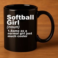 SOFTBALL GIRL 11oz C Handle Ceramic Mug