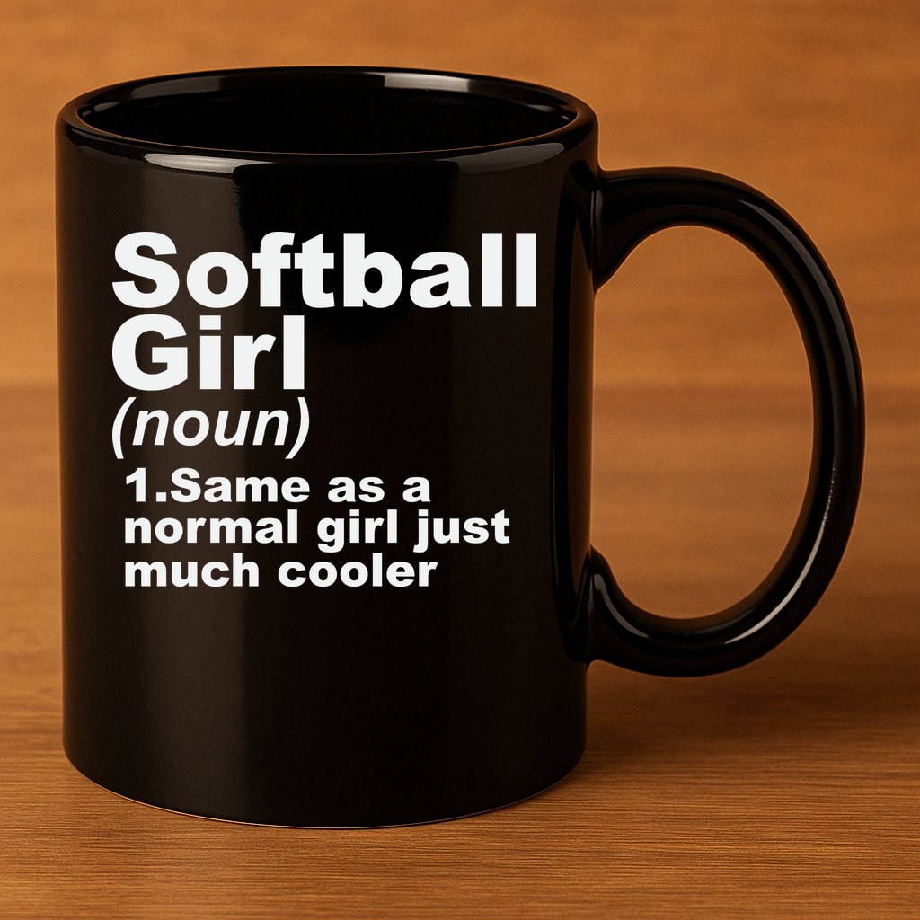 SOFTBALL GIRL 11oz C Handle Ceramic Mug