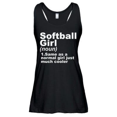 SOFTBALL GIRL Ladies Essential Flowy Tank