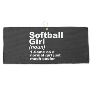 SOFTBALL GIRL Large Microfiber Waffle Golf Towel