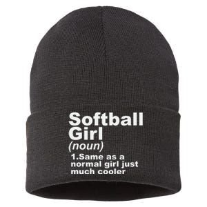 SOFTBALL GIRL Sustainable Knit Beanie