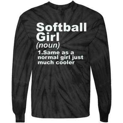 SOFTBALL GIRL Tie-Dye Long Sleeve Shirt