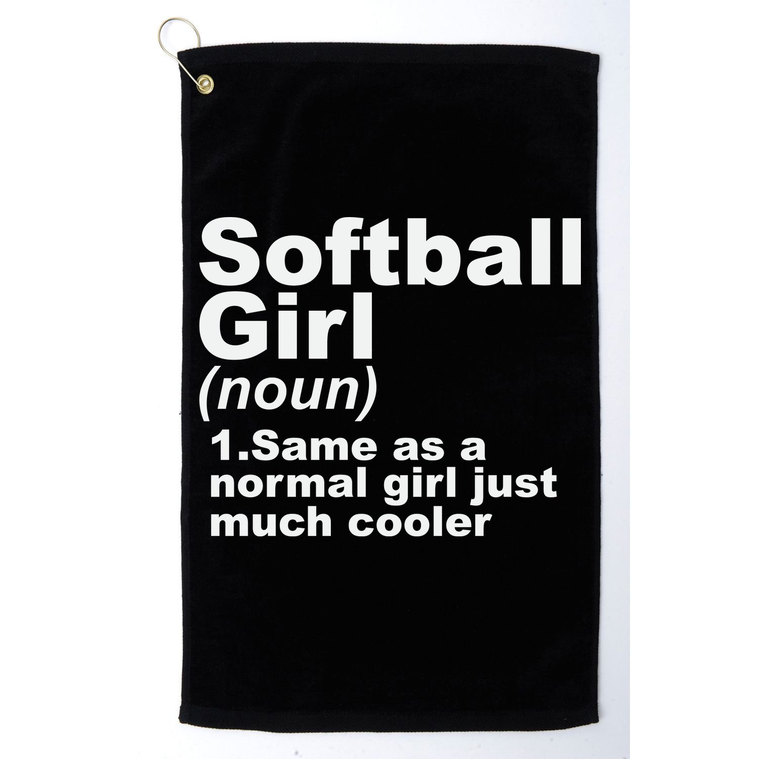 SOFTBALL GIRL Golf Towel