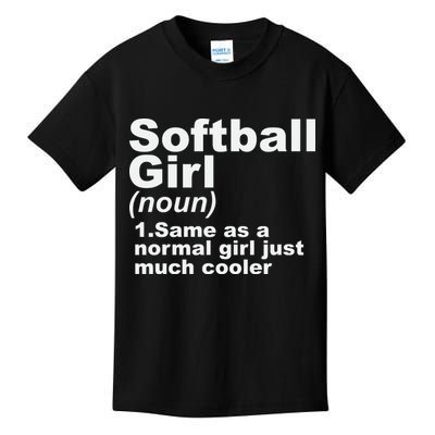 SOFTBALL GIRL Kids T-Shirt