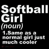 SOFTBALL GIRL Kids T-Shirt