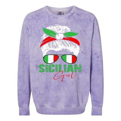 Sicilian Girl Sicily Colorblast Crewneck Sweatshirt