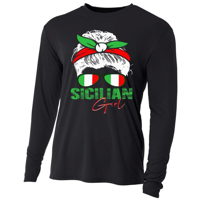 Sicilian Girl Sicily Cooling Performance Long Sleeve Crew