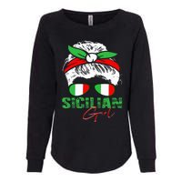 Sicilian Girl Sicily Womens California Wash Sweatshirt