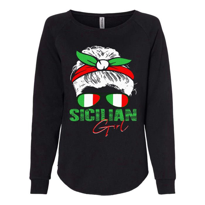 Sicilian Girl Sicily Womens California Wash Sweatshirt