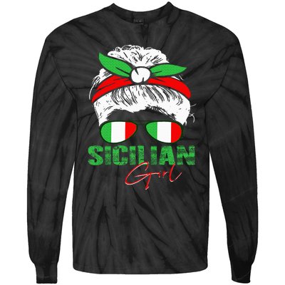 Sicilian Girl Sicily Tie-Dye Long Sleeve Shirt